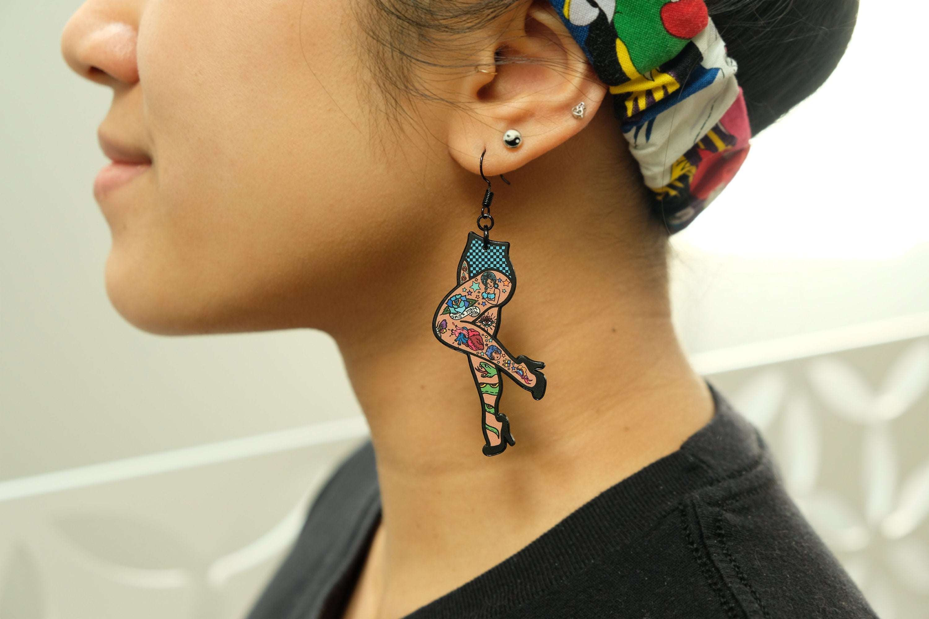 Tattoo deals shop earrings